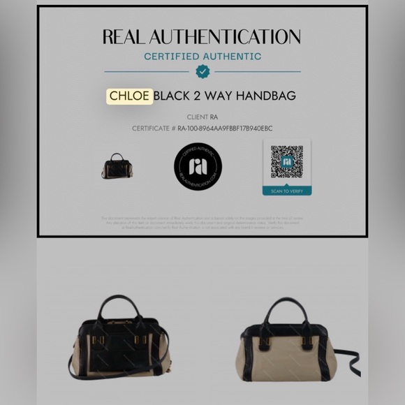 Chloé Alice handbag featuring a black and beige leather design. Crossbody EUC - Picture 3 of 16